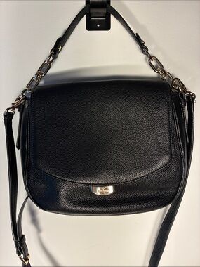 Kate Spade Mulberry Street Alecia Black Leather Crossbody Bag